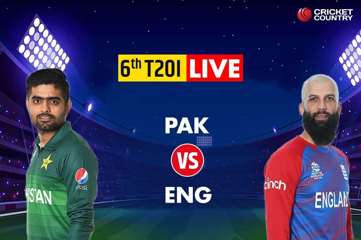 LIVE Score PAK vs ENG 6th T20I, Lahore: Babar Blitz Help PAK Set 170 Run Target For ENG